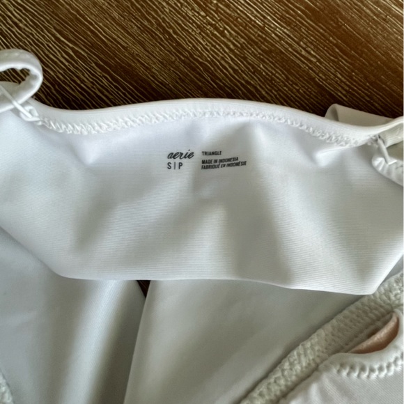 NWOT, Aerie longline white bikini top, Small - Picture 5 of 5